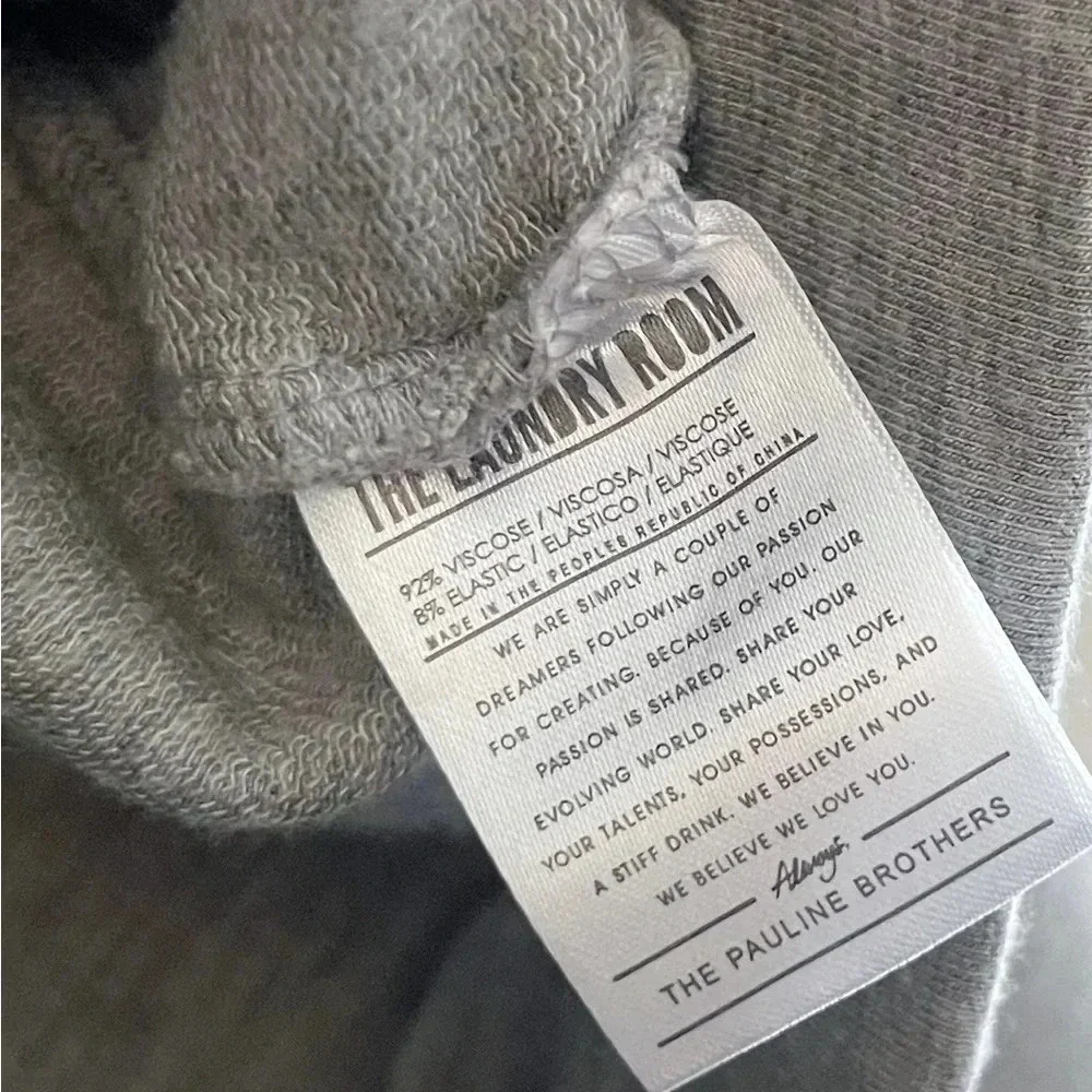 The Laundry Room lightweight sweatshirt gray lounge wear comfort oversized